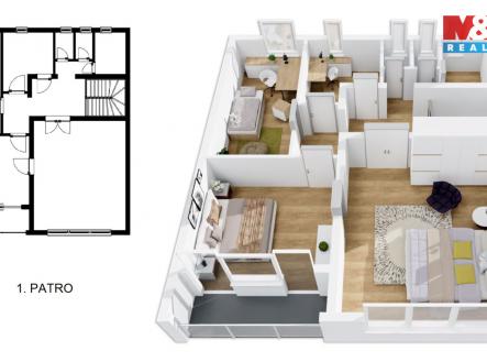 půdorys 1. patroo.jpg | Prodej - dům/vila, 125 m²