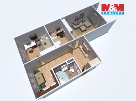 půdorys | Prodej bytu, 3+1, 62 m²