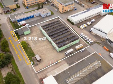pohled na areál  | Pronájem - skladovací prostor, 1 072 m²