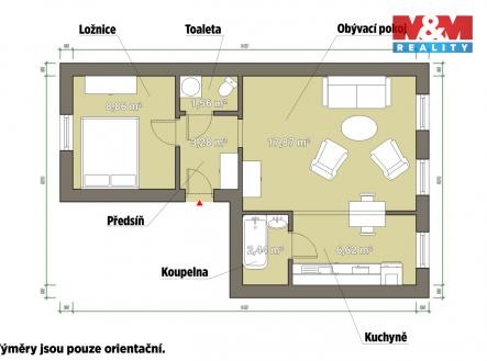 půdorys.jpg | Prodej bytu, 2+kk, 41 m²