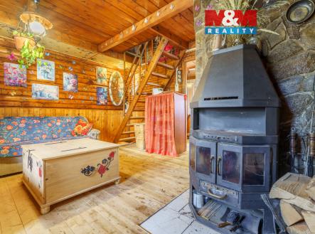 obývací prostor | Prodej - chata/rekreační objekt, 60 m²