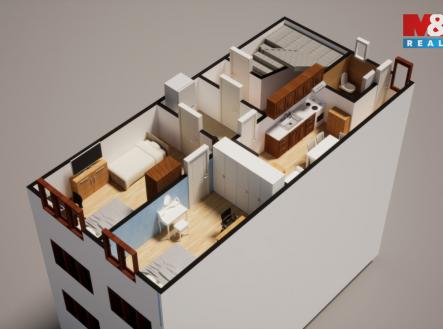 4 NP (2). | Prodej bytu, 2+1, 53 m²