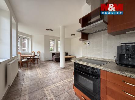 Obývací pokoj s kuchyní.jpeg | Prodej bytu, 2+kk, 55 m²