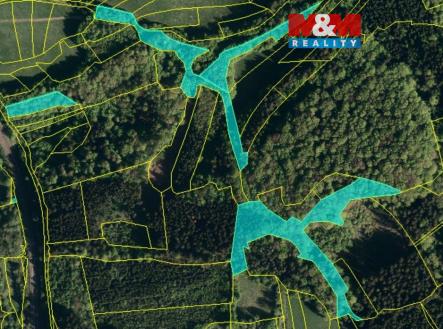 mapka | Prodej - pozemek, les, 10 226 m²