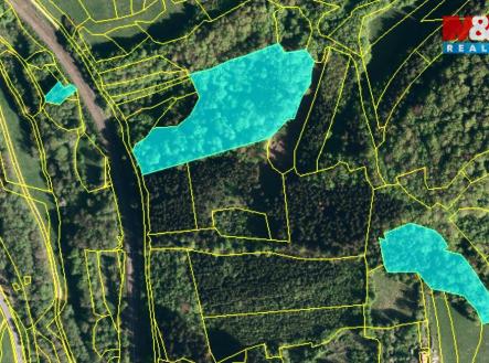 mapka | Prodej - pozemek, les, 10 226 m²
