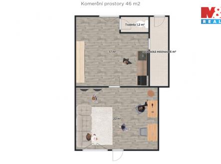 vizual | Pronájem - obchodní prostor, 65 m²