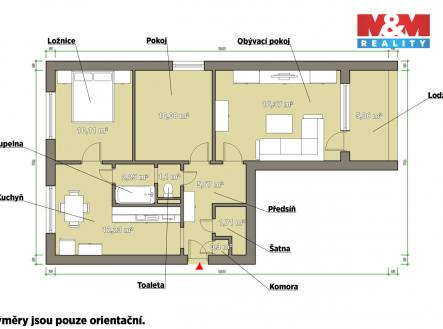 pudorys.jpg | Prodej bytu, 3+1, 60 m²