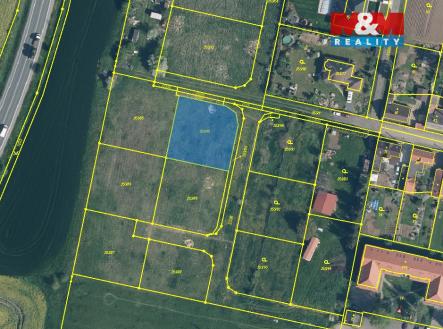 Katastrální mapa pozemky.jpg | Prodej - pozemek pro bydlení, 992 m²