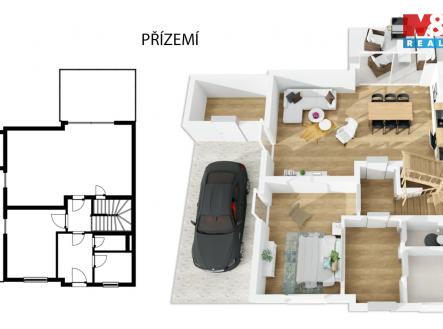 Půdorys.jpg | Pronájem - dům/vila, 118 m²