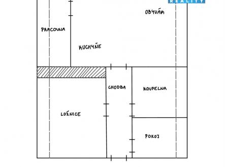 pôdorys.jpeg | Pronájem bytu, 3+kk, 62 m²
