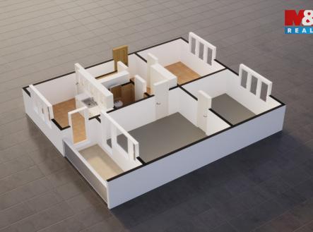 Půdorys | Prodej bytu, 3+1, 69 m²