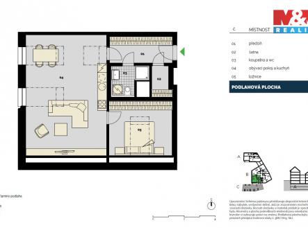 Byt č. B41.jpg | Prodej bytu, 2+kk, 68 m²