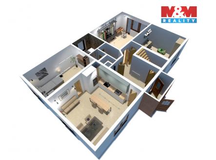 půdorys 1. NP | Prodej - dům/vila, 200 m²