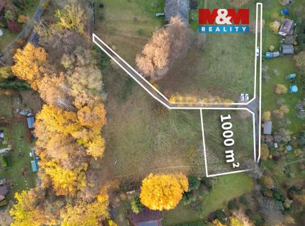 zákres pozemku  | Prodej - pozemek pro bydlení, 1 000 m²