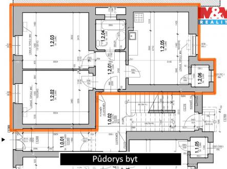 Půdorys byt.jpg | Prodej bytu, 2+1, 60 m²
