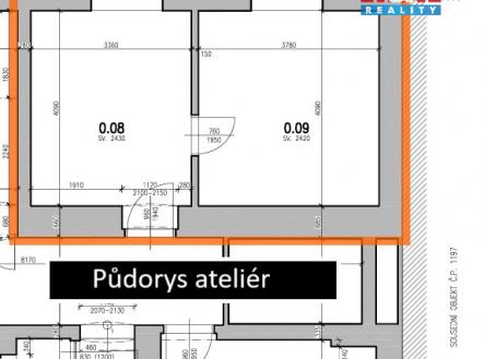 Půdorys ateliér.jpg | Prodej bytu, 2+1, 60 m²