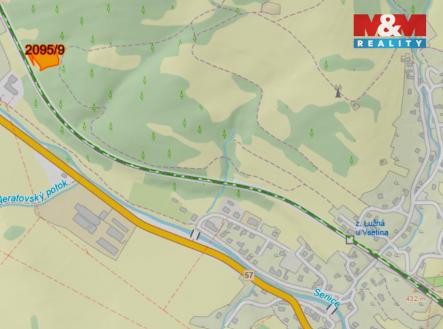 mapka | Prodej - pozemek, trvalý travní porost, 3 589 m²