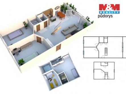 půdorys | Prodej bytu, 4+kk, 97 m²