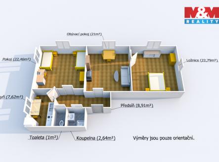 Půdorys 13.jpg | Prodej bytu, 3+1, 90 m²
