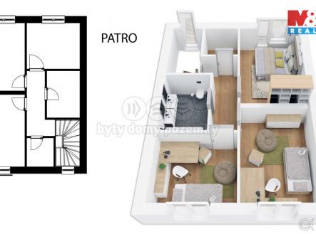vizualizace patro.jpeg | Prodej - pozemek pro bydlení, 173 m²