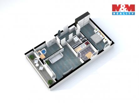 planek 2d copy.jpg | Prodej bytu, 3+1, 58 m²