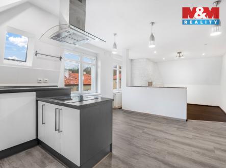 kuchyně s obývacím pokojem | Prodej bytu, 3+kk, 72 m²