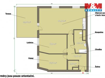 pudorys-byt.jpg | Pronájem bytu, 3+kk, 96 m²
