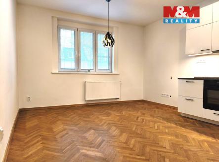 Obývací pokoj + KK | Pronájem bytu, 2+kk, 44 m²
