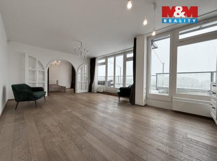 Obývací pokoj | Pronájem bytu, 3+kk, 91 m²