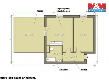 pudorys.jpg | Pronájem bytu, 2+kk, 78 m²