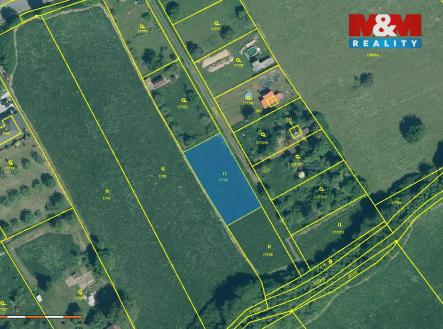 Katastrální mapa | Prodej - pozemek pro bydlení, 989 m²