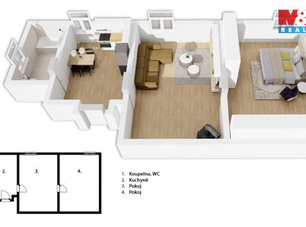 půdorys (1).jpg | Prodej bytu, 2+1, 61 m²