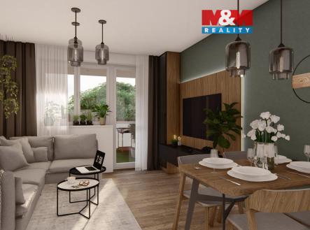 Vizualizace | Prodej bytu, 3+kk, 51 m²