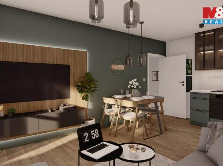 Vizualizace | Prodej bytu, 3+kk, 51 m²