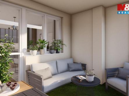 Vizualizace | Prodej bytu, 3+kk, 51 m²