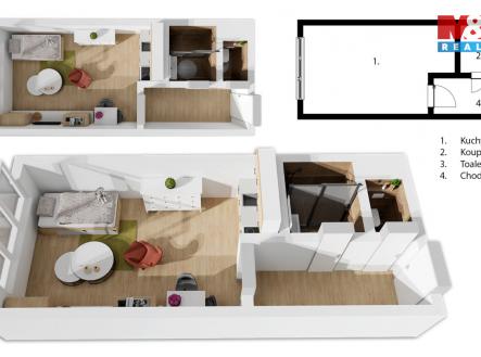 půdorys.jpg | Prodej bytu, 1+kk, 25 m²