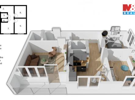 Půdorys (1).jpg | Prodej bytu, 3+1, 63 m²