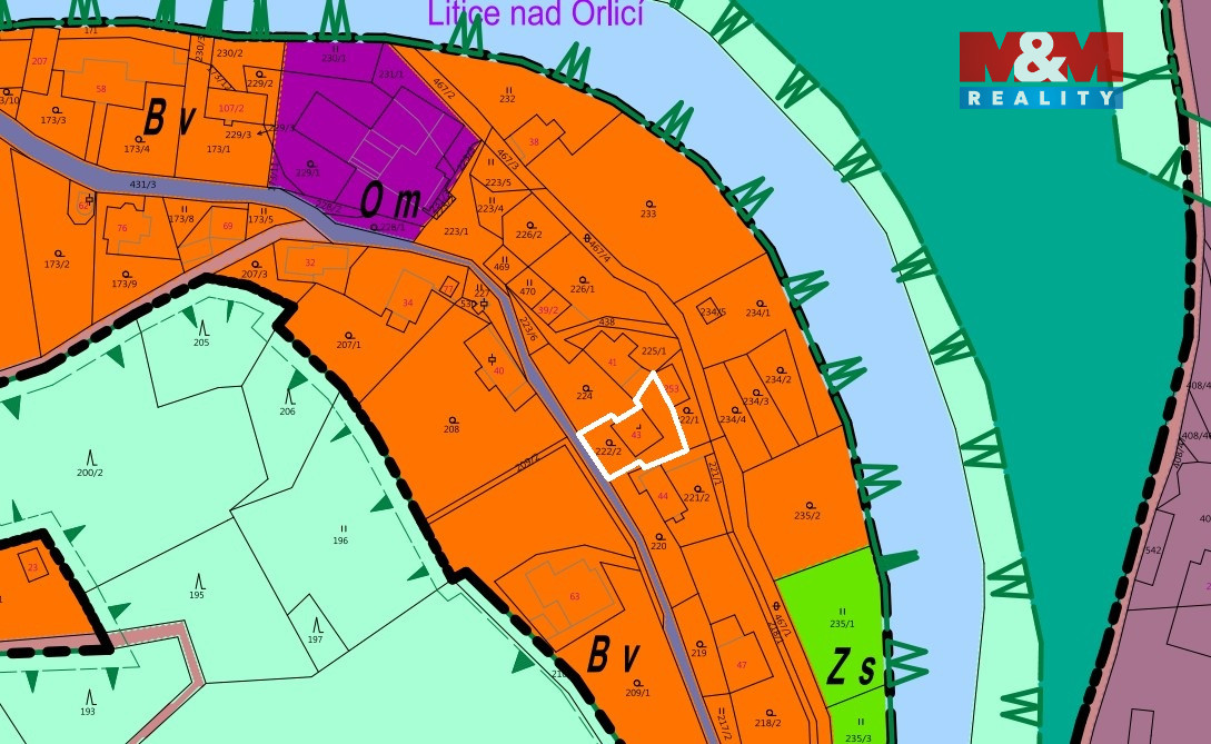 Územní plán - mapa