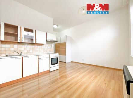 Obývací pokoj+ KK | Pronájem bytu, 1+kk, 23 m²