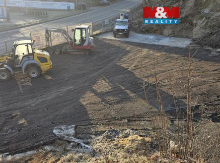 Pohled na pozemek | Pronájem - pozemek pro komerční výstavbu, 738 m²
