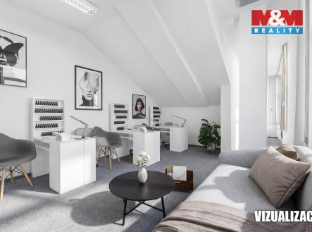 vizualizace | Pronájem - kanceláře, 33 m²