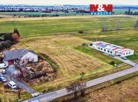 letecký pohled | Prodej - pozemek pro komerční výstavbu, 3 923 m²