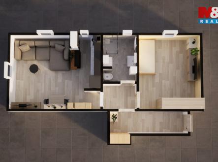 pudorys.jpg | Prodej bytu, 2+1, 49 m²