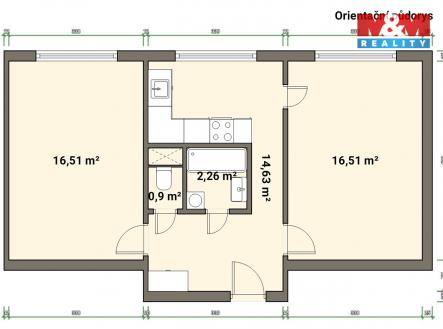 půdorys Počernická 2+1.jpg | Prodej bytu, 2+1, 51 m²