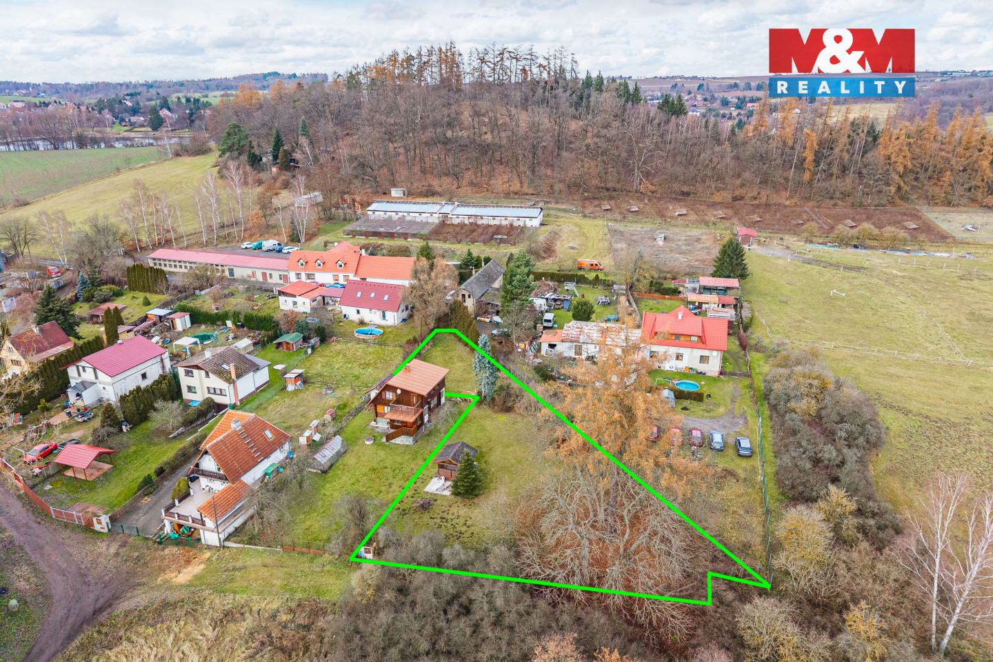 Prodej pozemku k bydlení, 1300 m², Kamenice