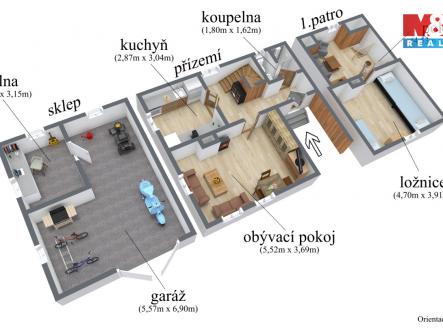 chata-planky-popisky.jpg | Prodej - chata/rekreační objekt, 70 m²