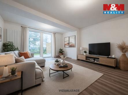 Vizualizace obývacího pokoje | Prodej - dům/vila, 120 m²
