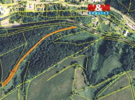 mapka | Prodej - pozemek, les, 1 466 m²