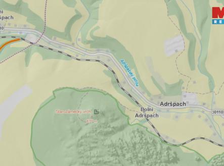 mapka | Prodej - pozemek, les, 1 466 m²