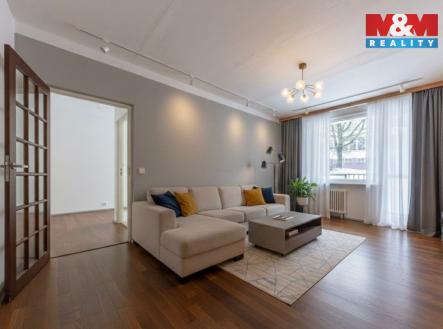 Vizualizace obývacího pokoje | Prodej bytu, 3+1, 74 m²